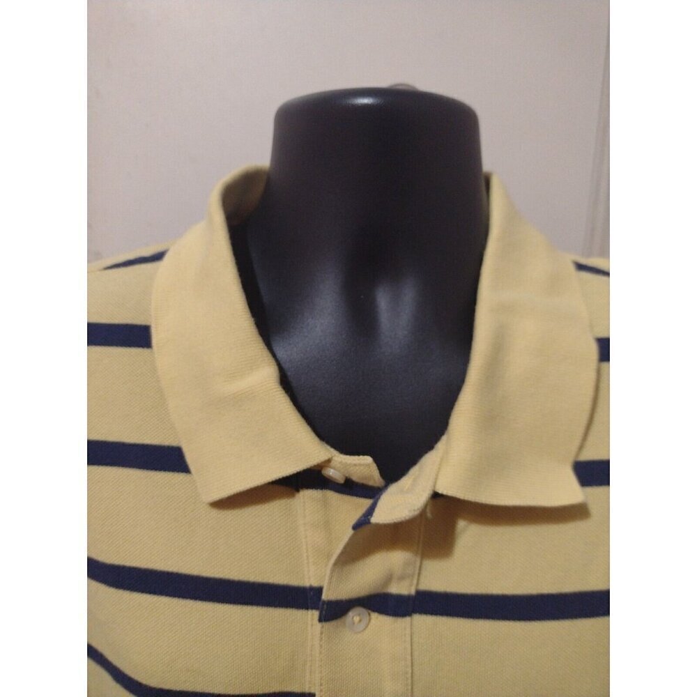Polo Ralph Lauren Polo Shirt Mens 2XB Yellow and Blue Striped Big 2X Polo - Picture 5 of 13